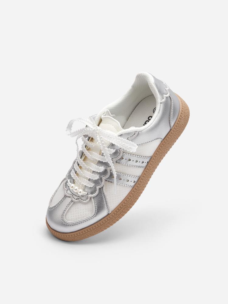 Balabala Shoes Silver And White