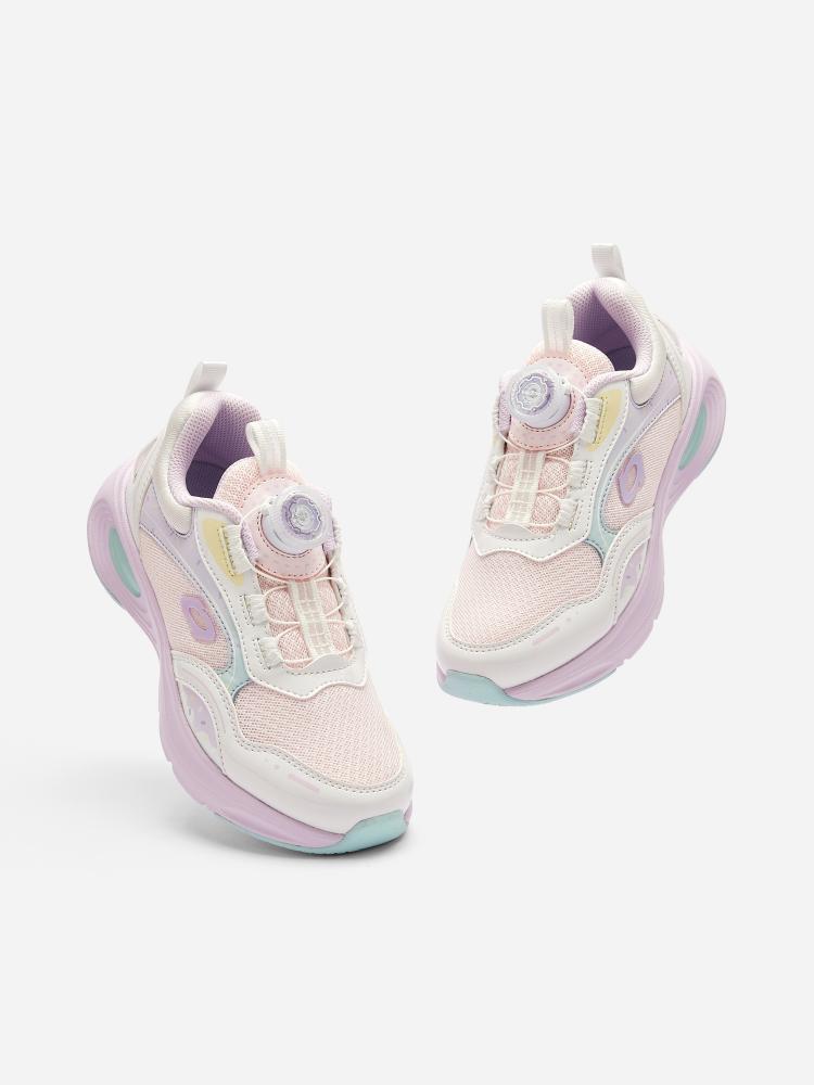 Balabala Sports Shoes Pink And White With Pastel Accents