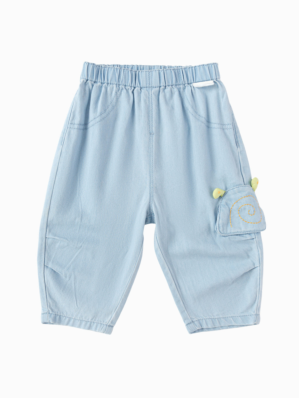 Balabala Boys Snail Pocket Pants Light Blue