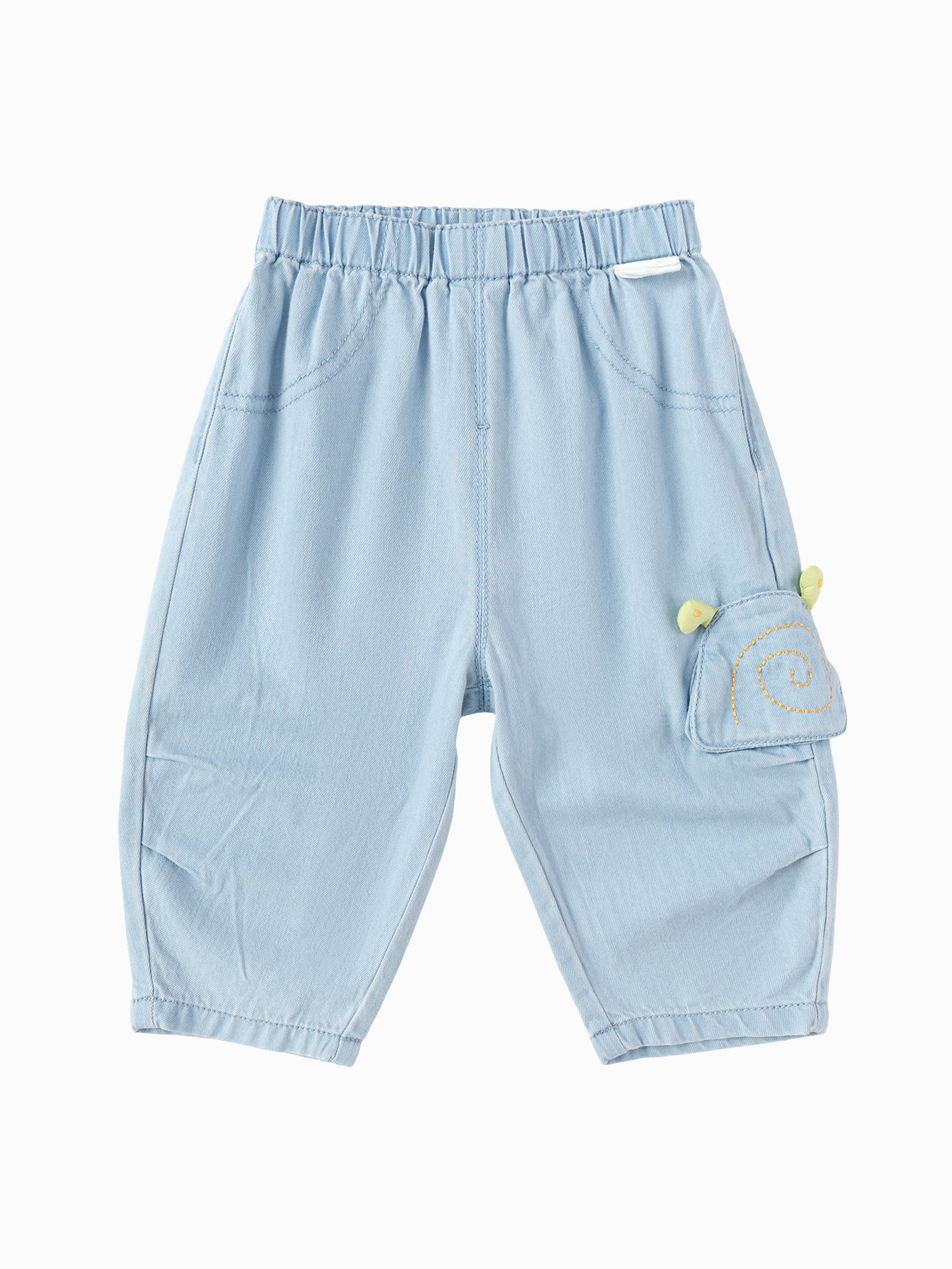 Balabala Boys Snail Pocket Pants Light Blue
