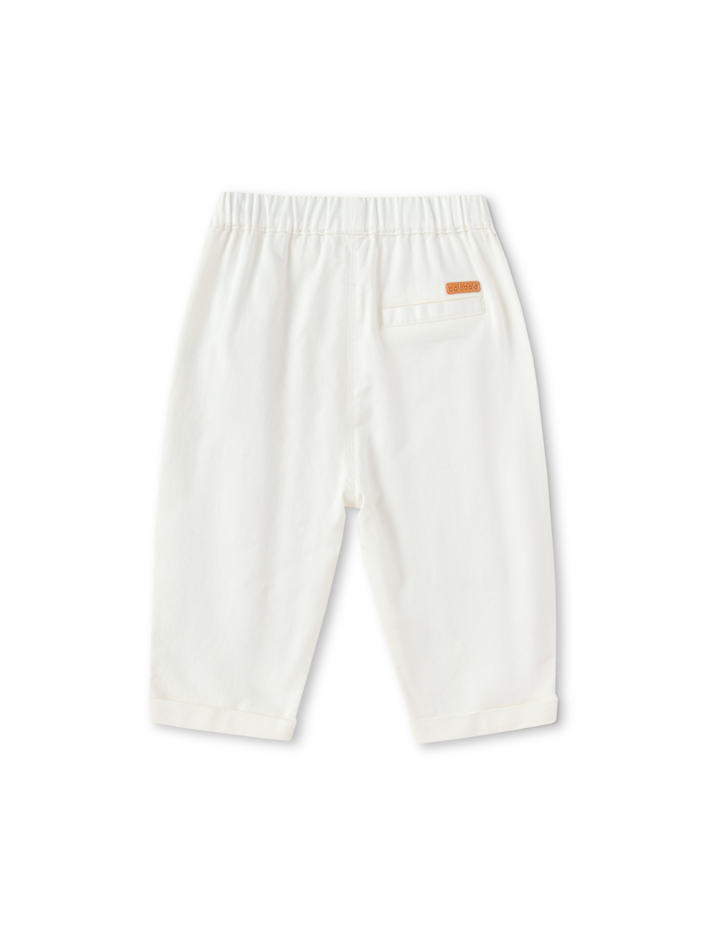 Balabala Roll Hem Pants Gray Blue,Raw White