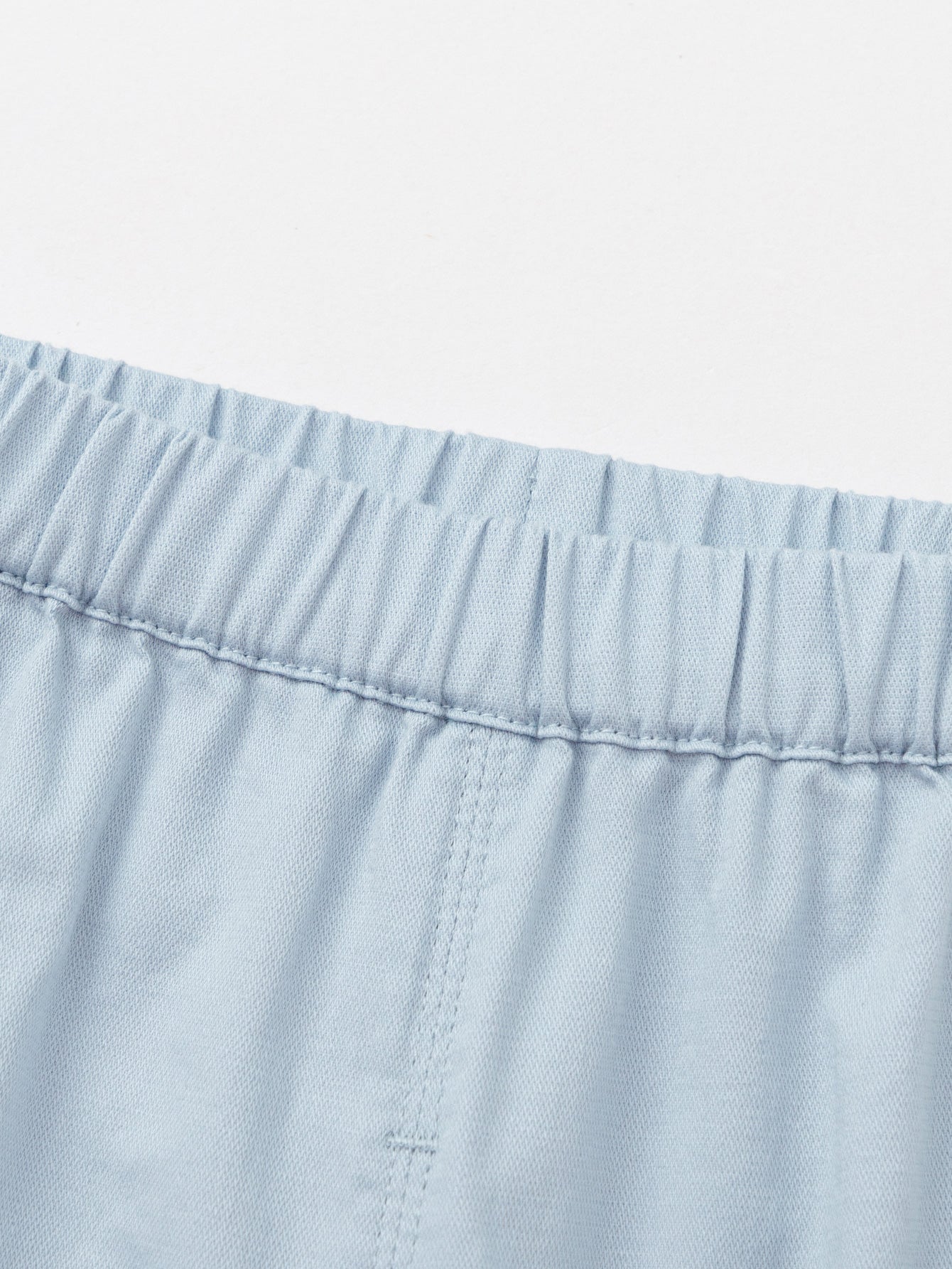 Balabala Roll Hem Pants Gray Blue,Raw White