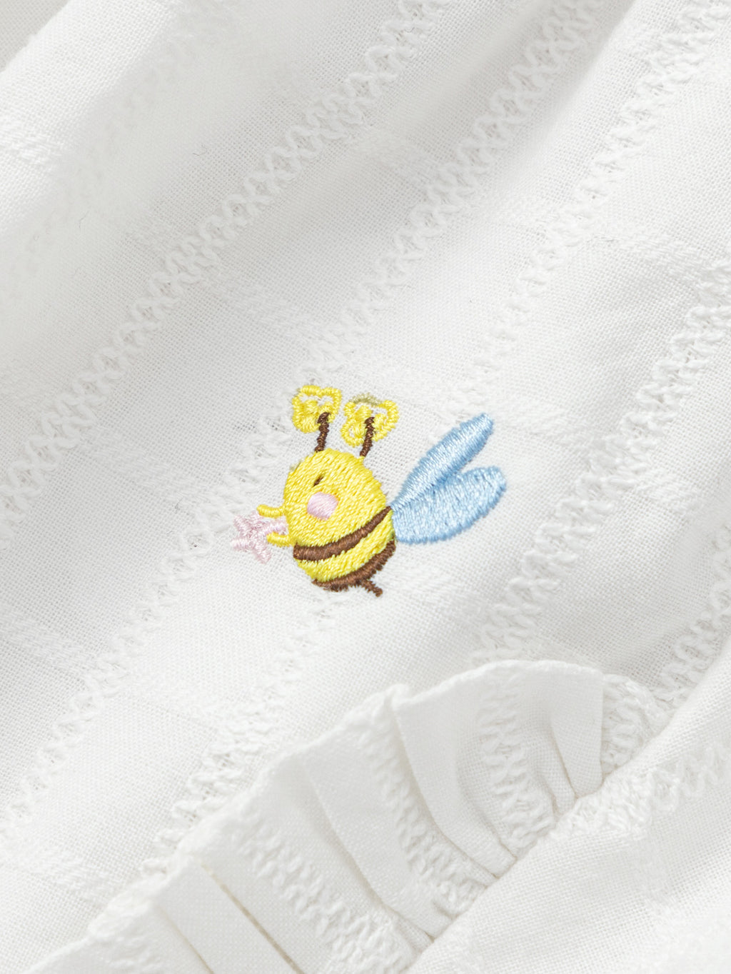 Balabala Elastic Waist Shorts White, Ice blue
