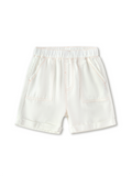 Balabala Patch Pocket Shorts Raw White,Denim Dark Blue