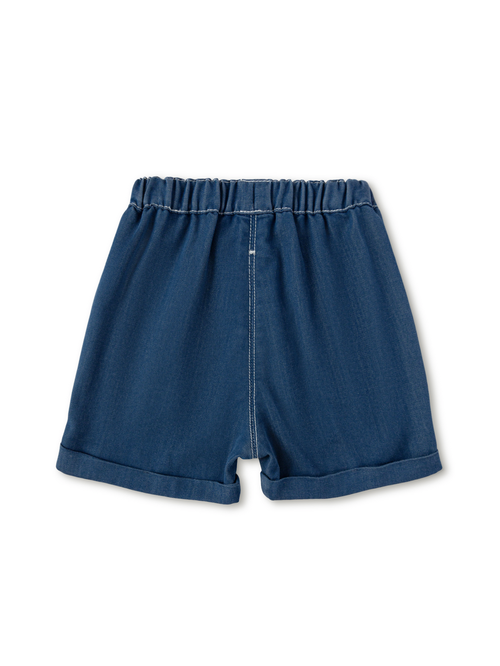 Balabala Patch Pocket Shorts Raw White,Denim Dark Blue