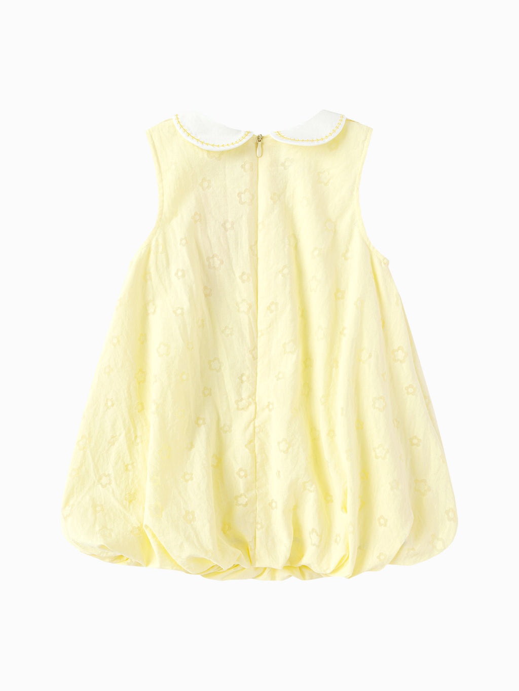 Balabala Sleeveless Bubble Dress Light Yellow
