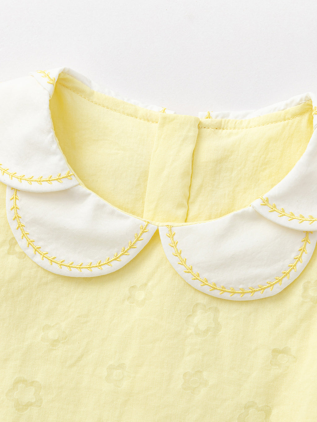 Balabala Sleeveless Bubble Dress Light Yellow