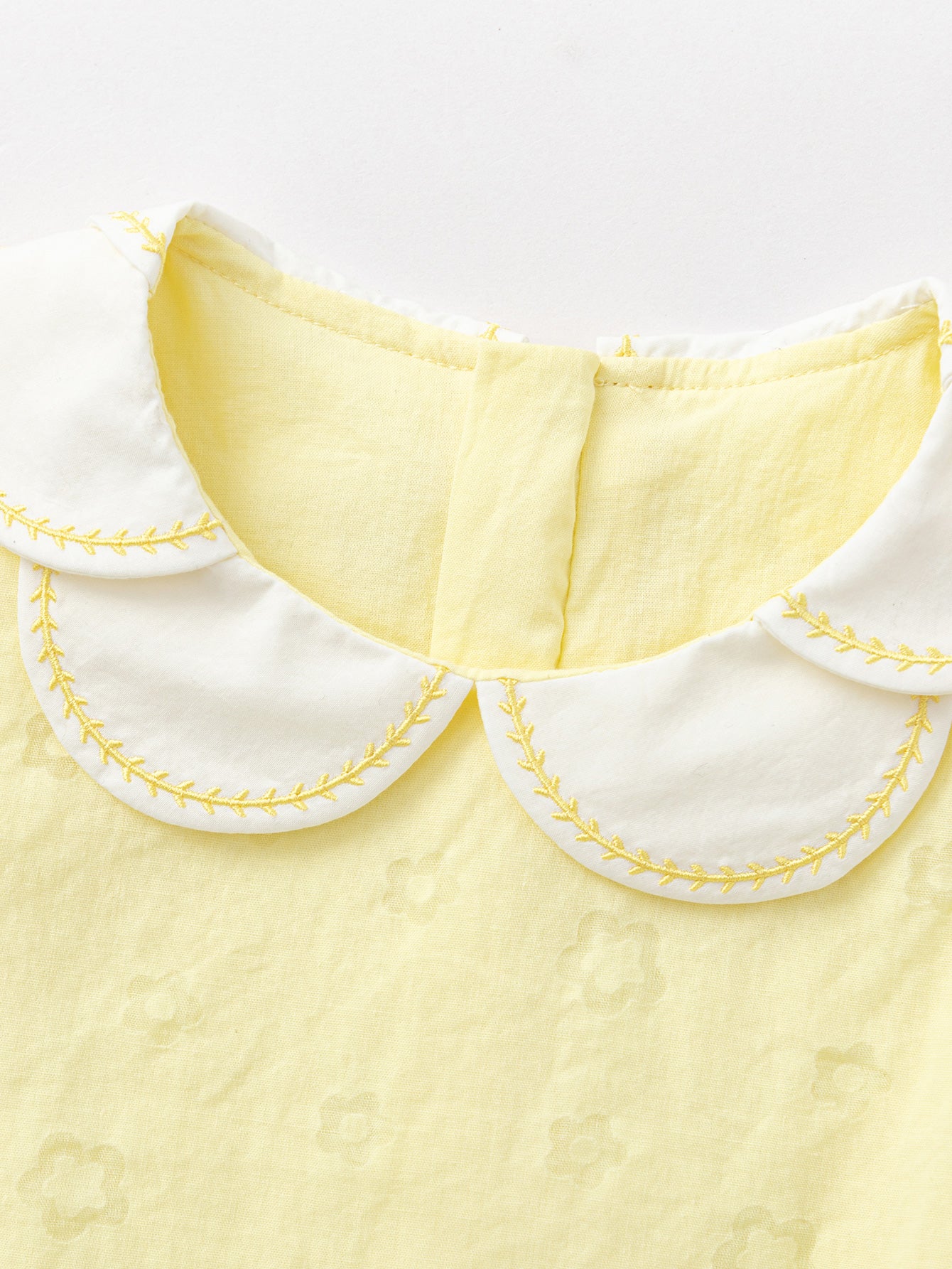 Balabala Sleeveless Bubble Dress Light Yellow