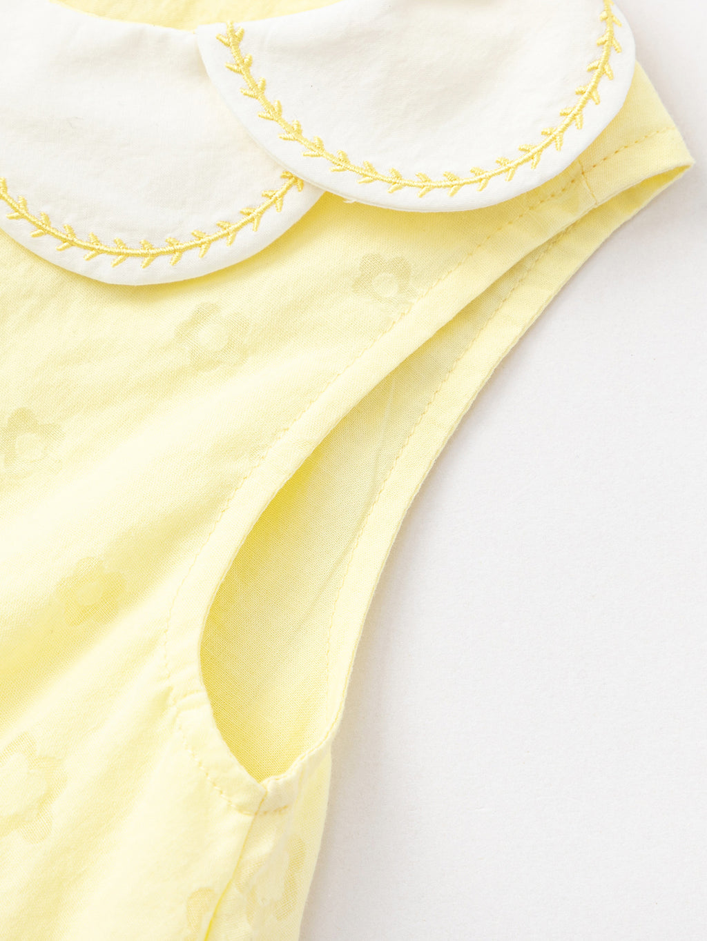 Balabala Sleeveless Bubble Dress Light Yellow