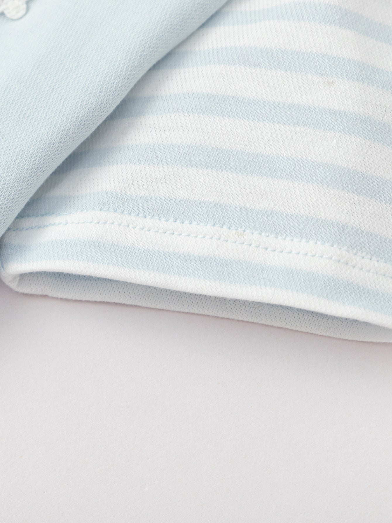 Balabala Boys Striped Sleeve Polo Shirt Light Blue