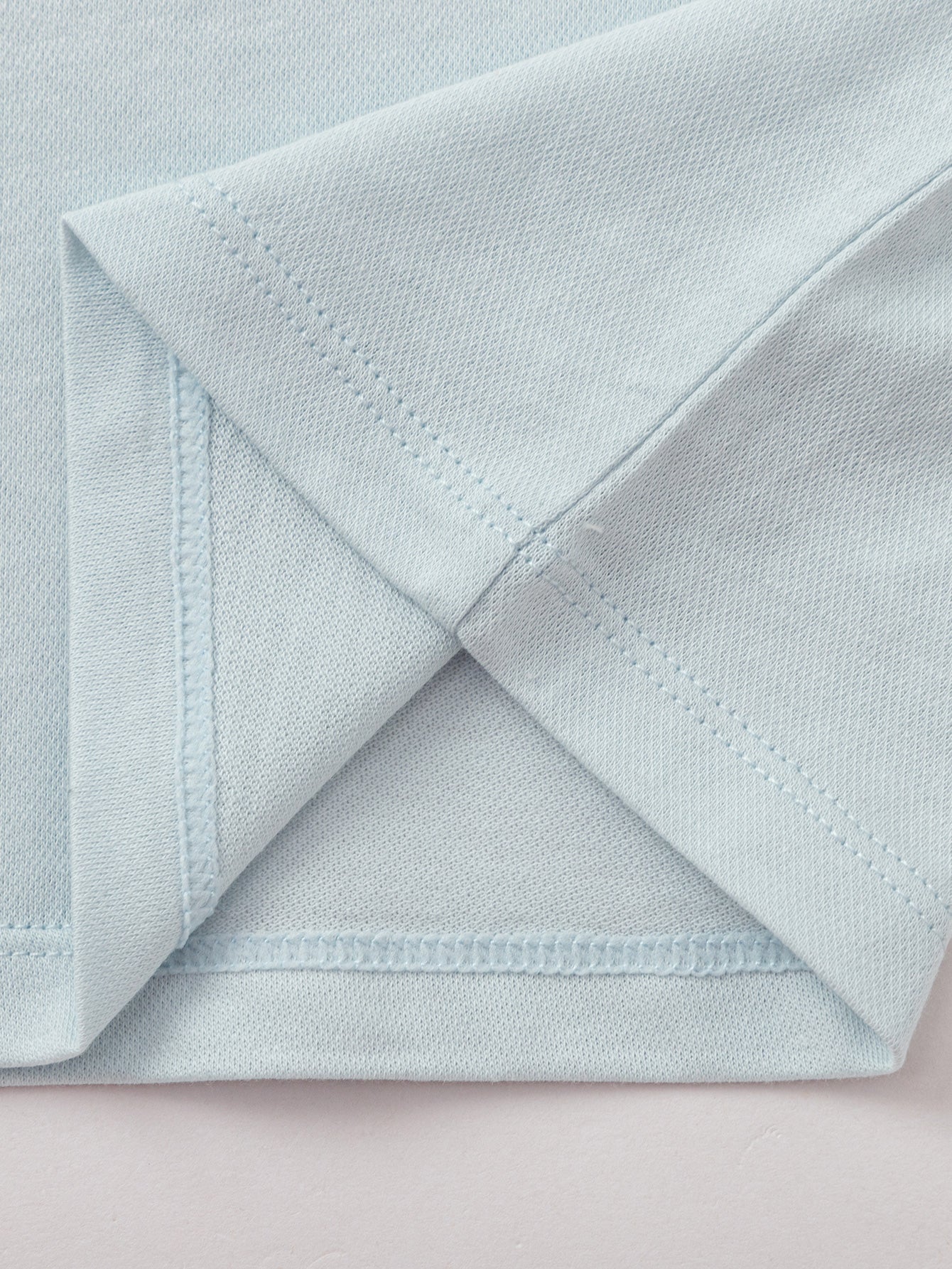 Balabala Boys Striped Sleeve Polo Shirt Light Blue
