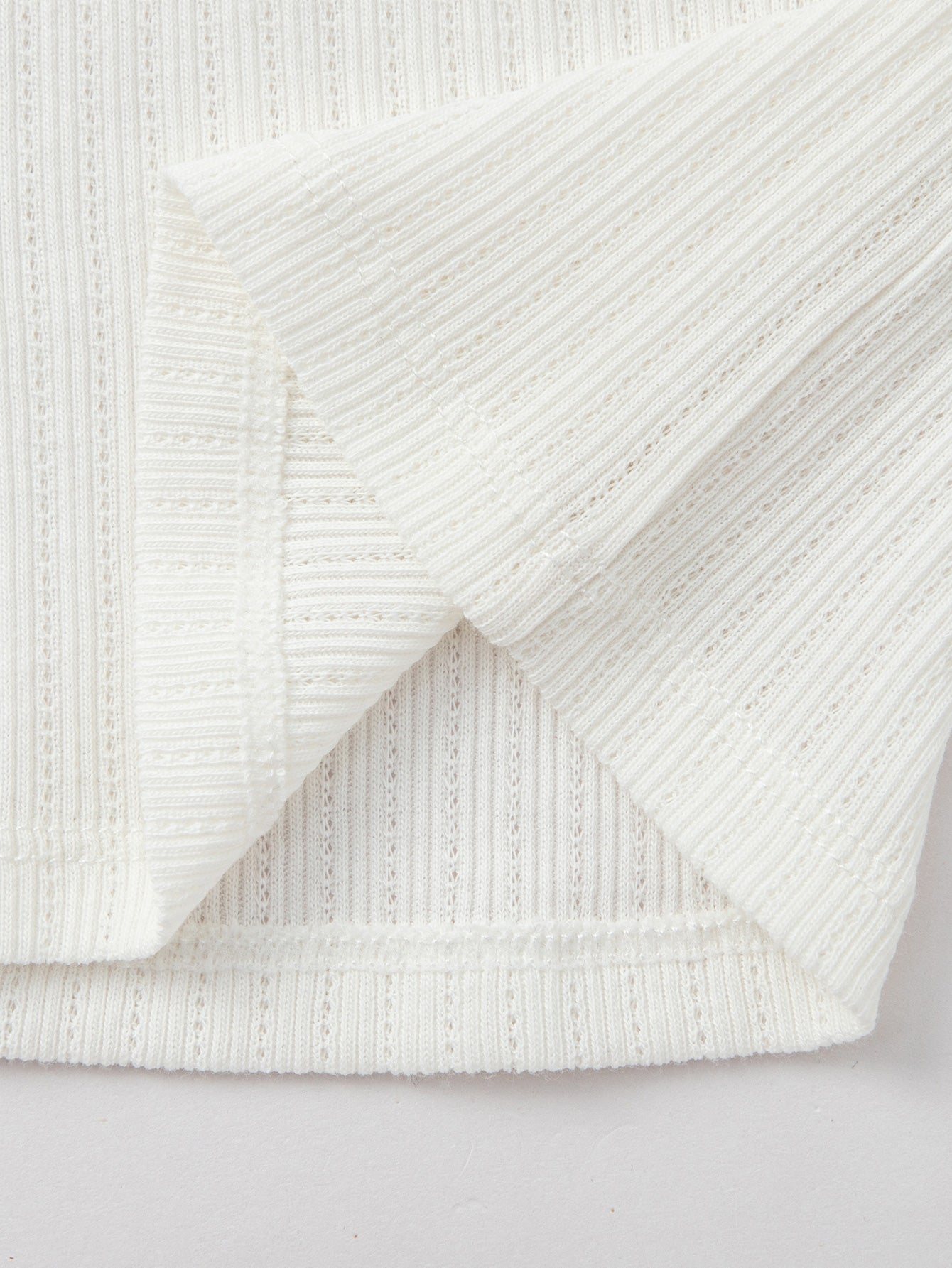 Balabala Ribbed Tank Top White Red