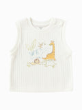 Balabala Dinosaur Tank Top Off-white