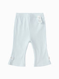 Balabala Girls Ribbed Flare Pants Morning Gray