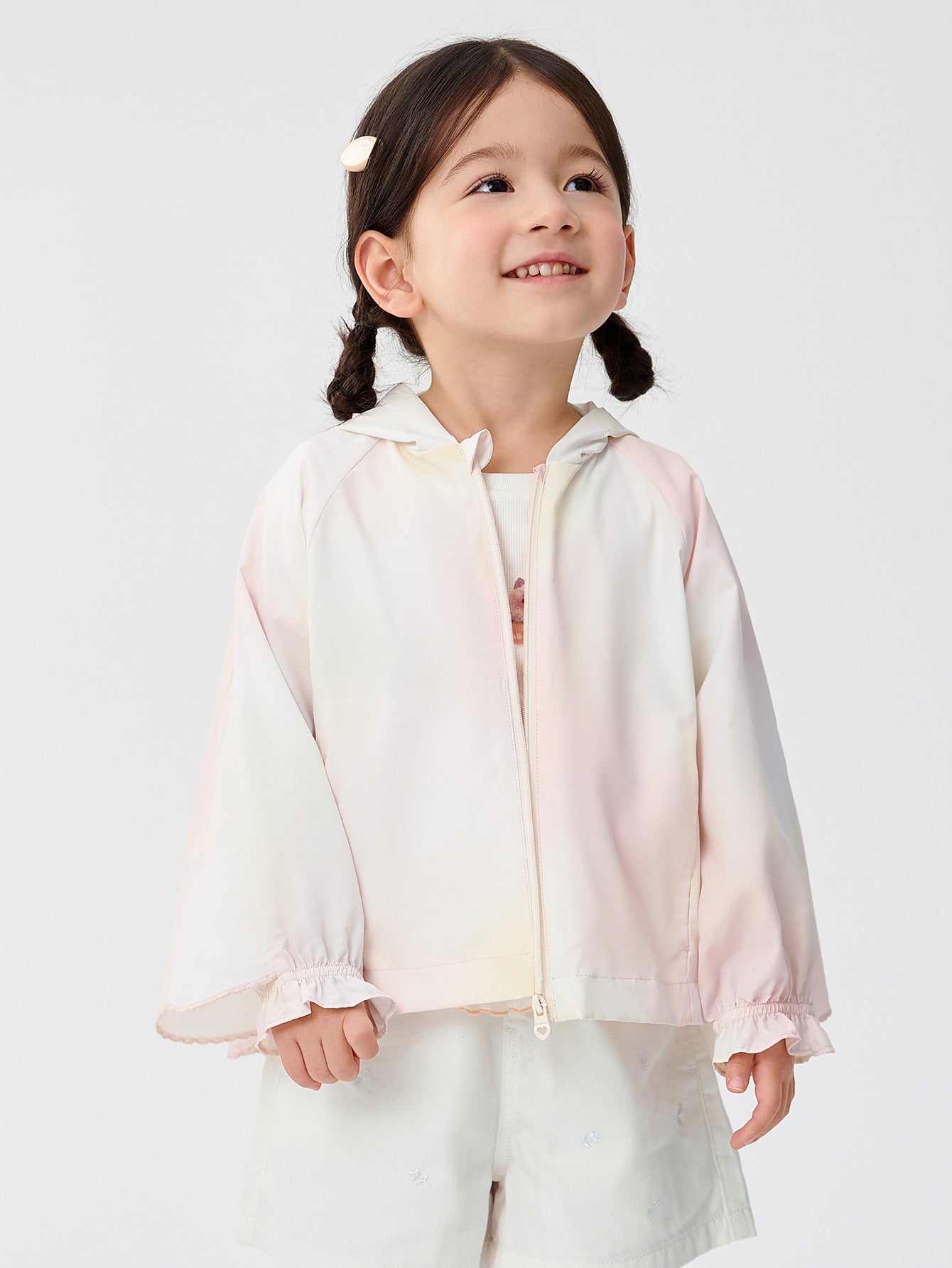 Balabala Coat Pink And Yellow Ombre