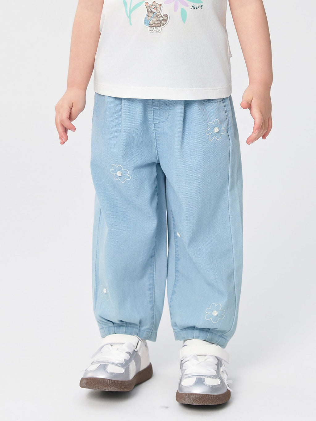 Balabala Pants Light Blue Denim | Dark Blue Denim