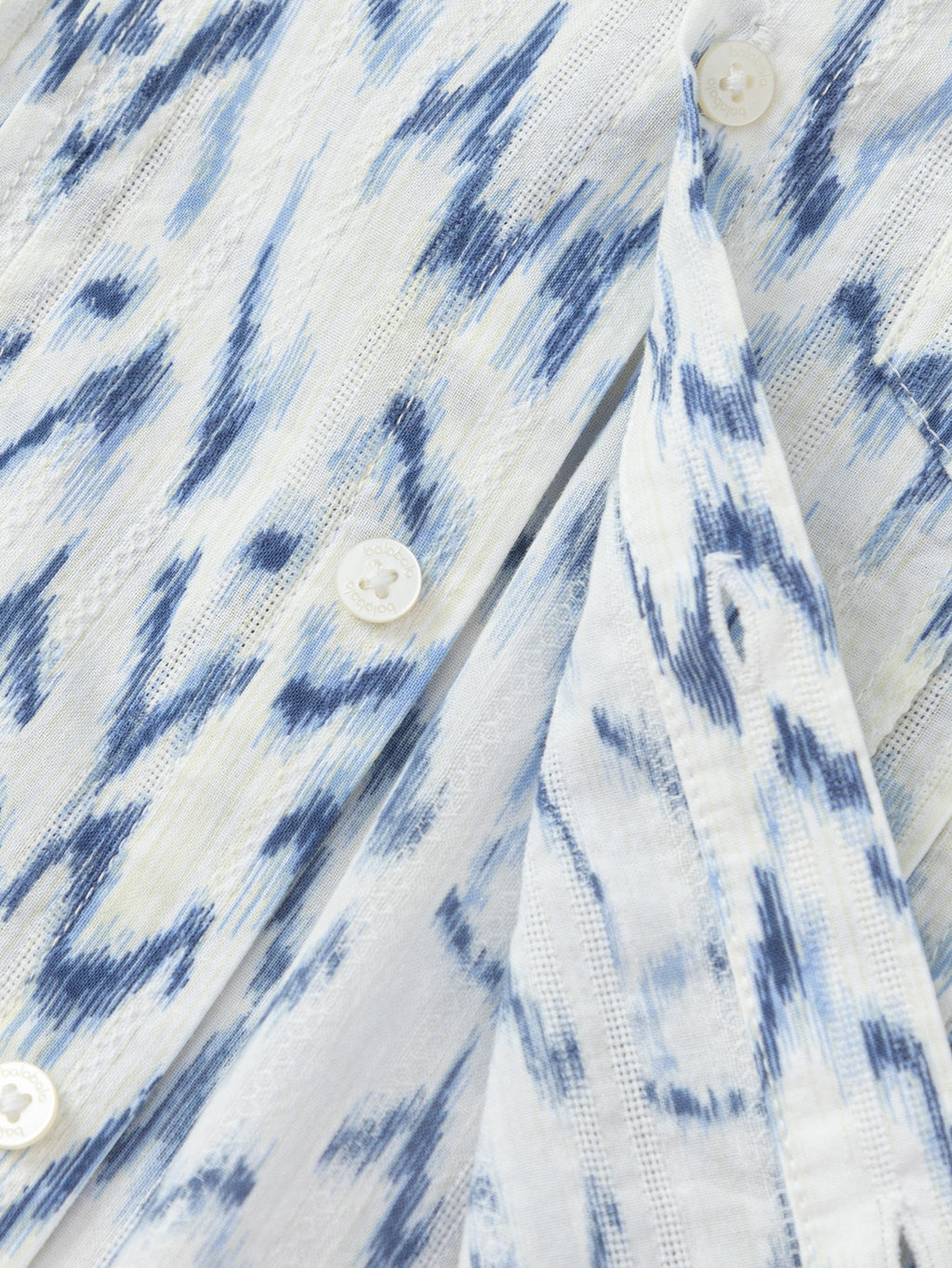 Balabala Boys Pleated Long Sleeve Shirt White,Blue