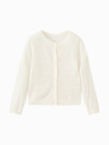 Balabala Girls Knit Cardigan Raw White
