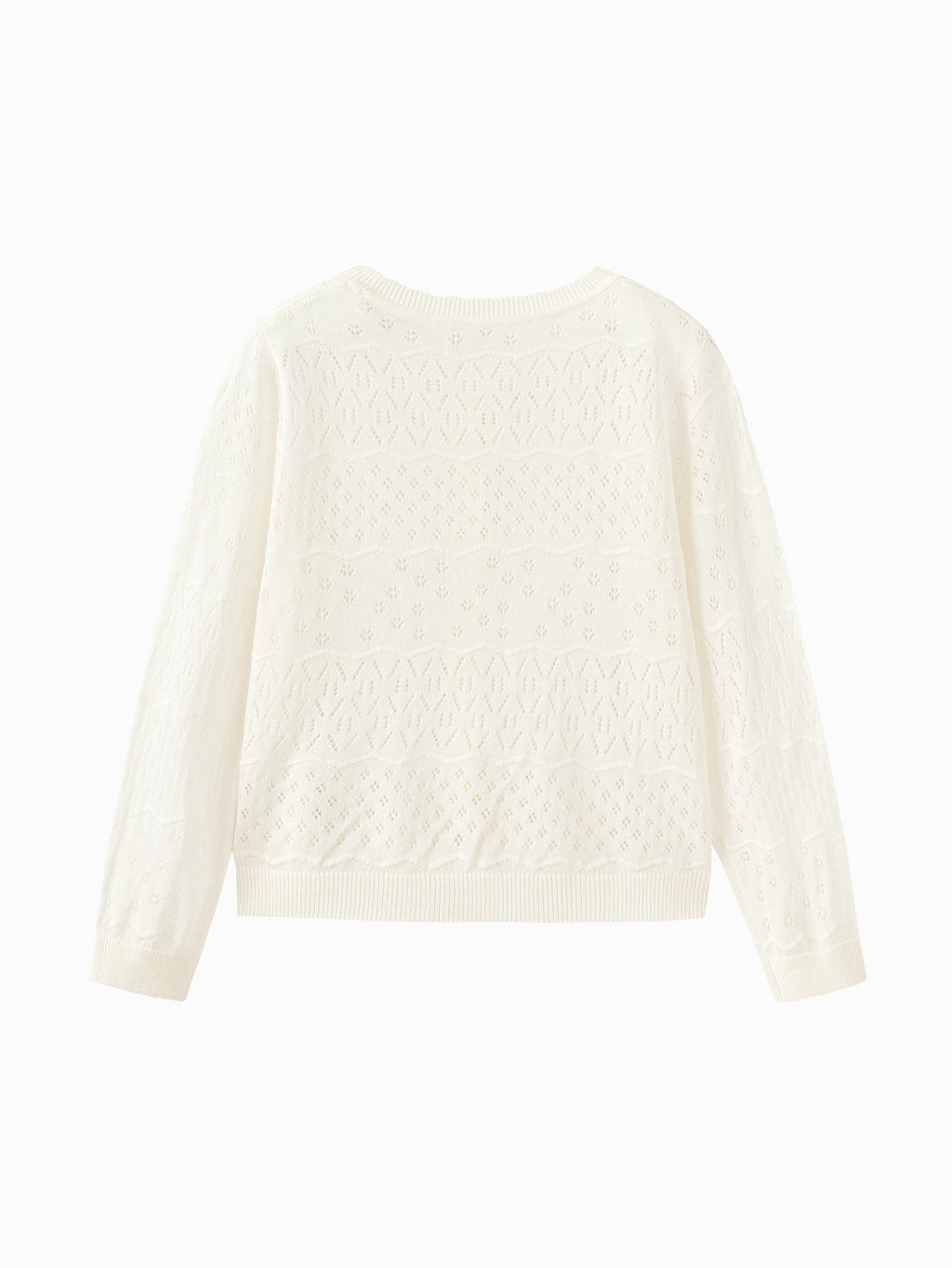 Balabala Girls Knit Cardigan Raw White