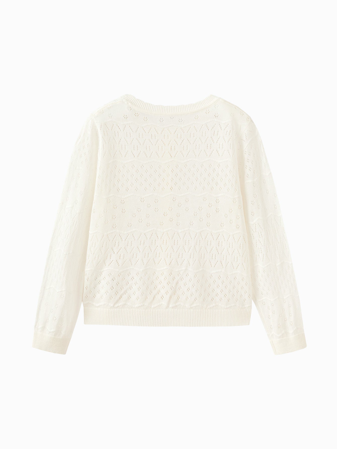Balabala Girls Knit Cardigan Raw White