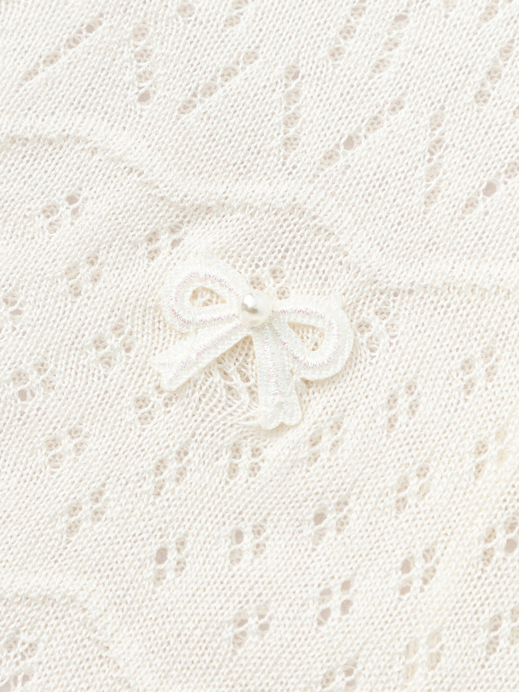 Balabala Girls Knit Cardigan Raw White