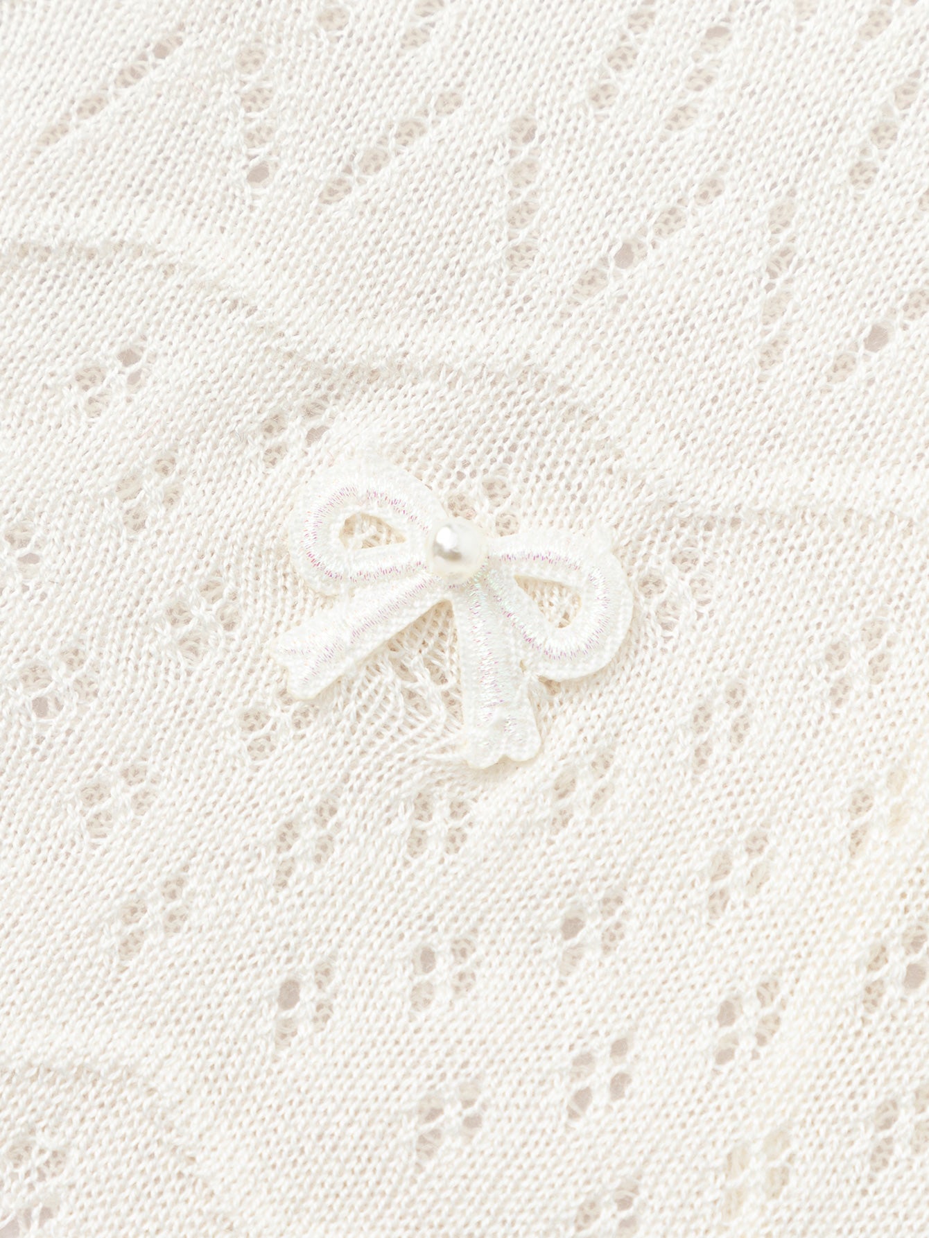 Balabala Girls Knit Cardigan Raw White
