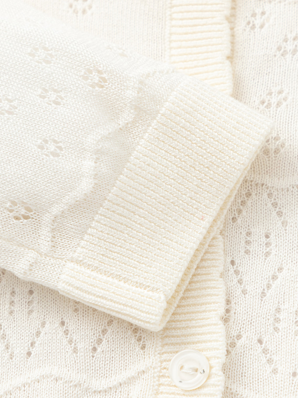 Balabala Girls Knit Cardigan Raw White