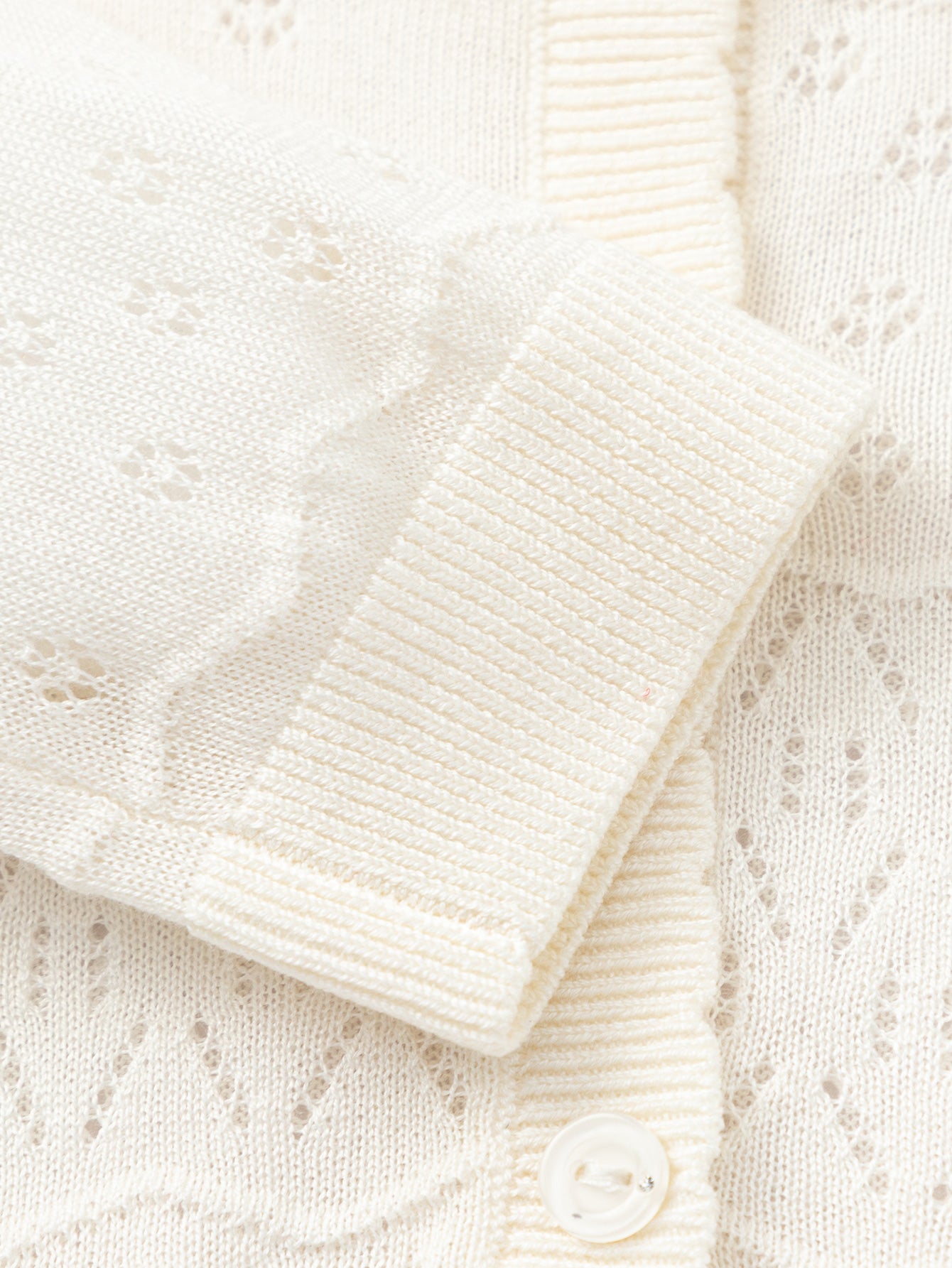 Balabala Girls Knit Cardigan Raw White