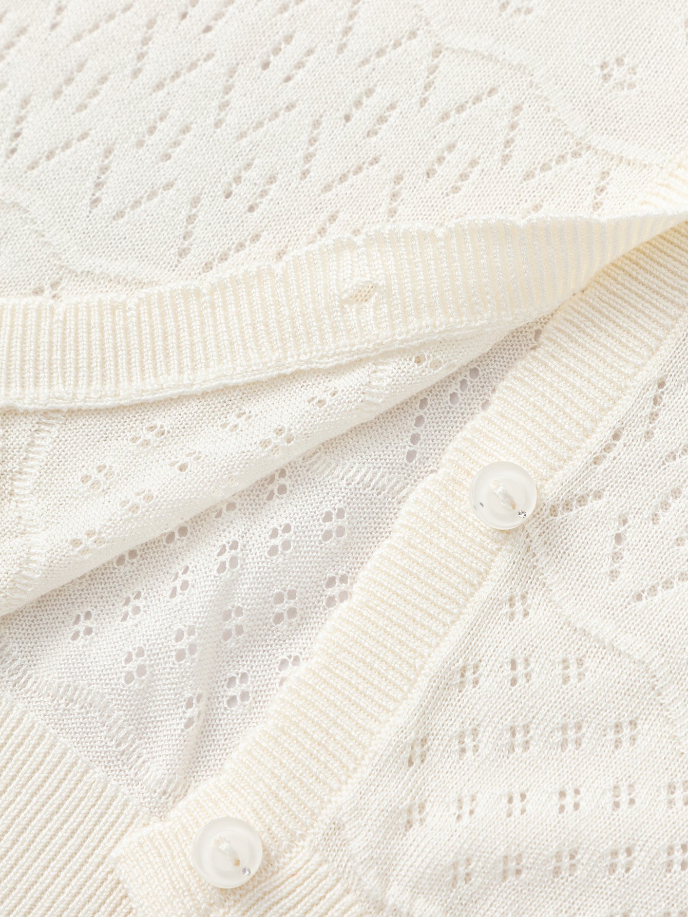 Balabala Girls Knit Cardigan Raw White