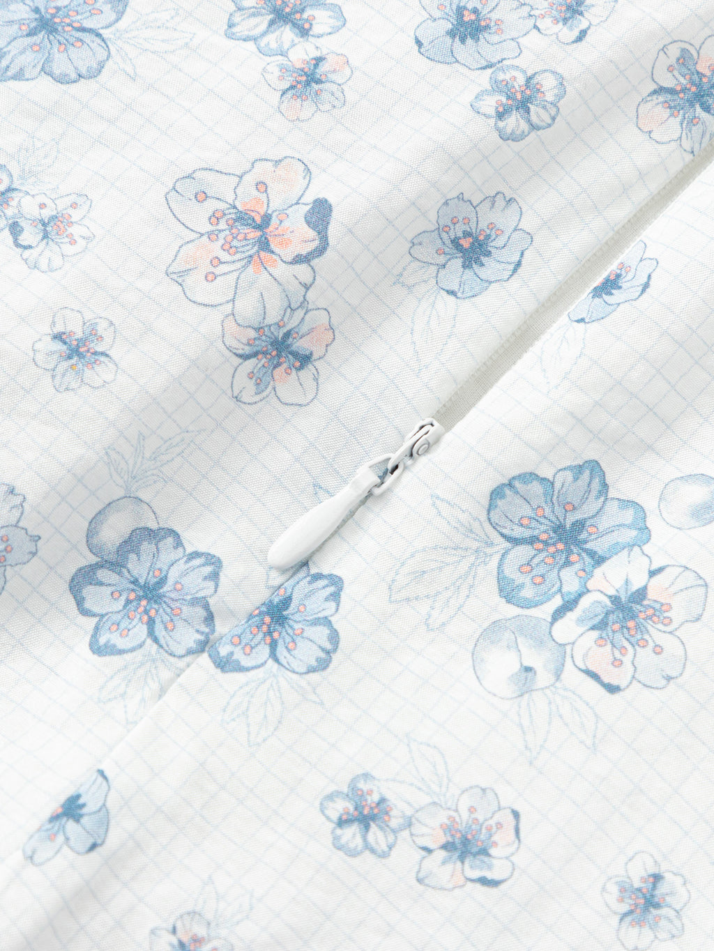 Balabala Girls Floral Top and Shorts Set White Blue