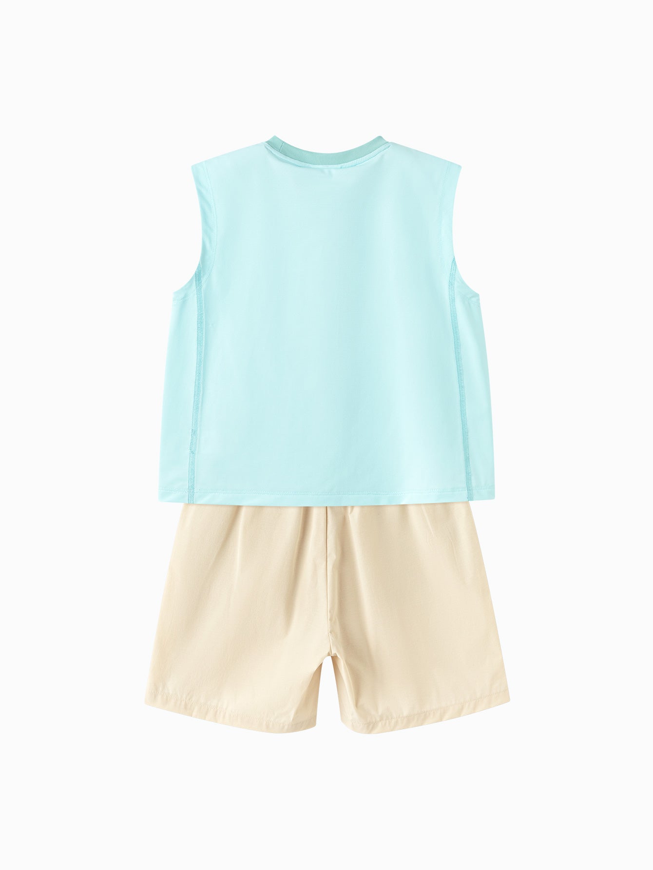 Balabala Boys Tank Top and Shorts Set Powder Blue
