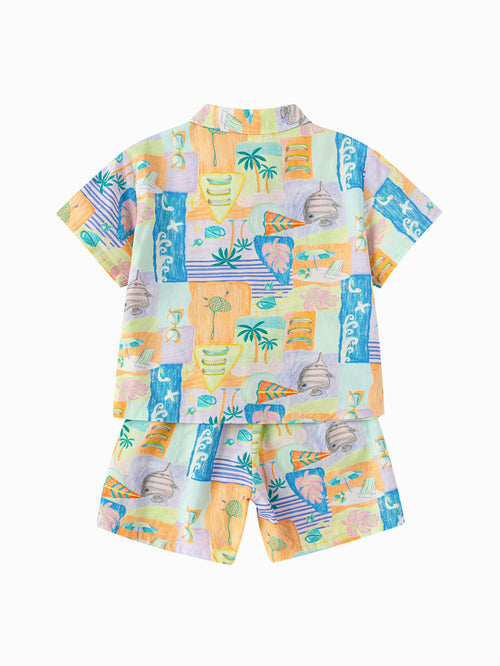 Balabala Boys Print Set Yellow