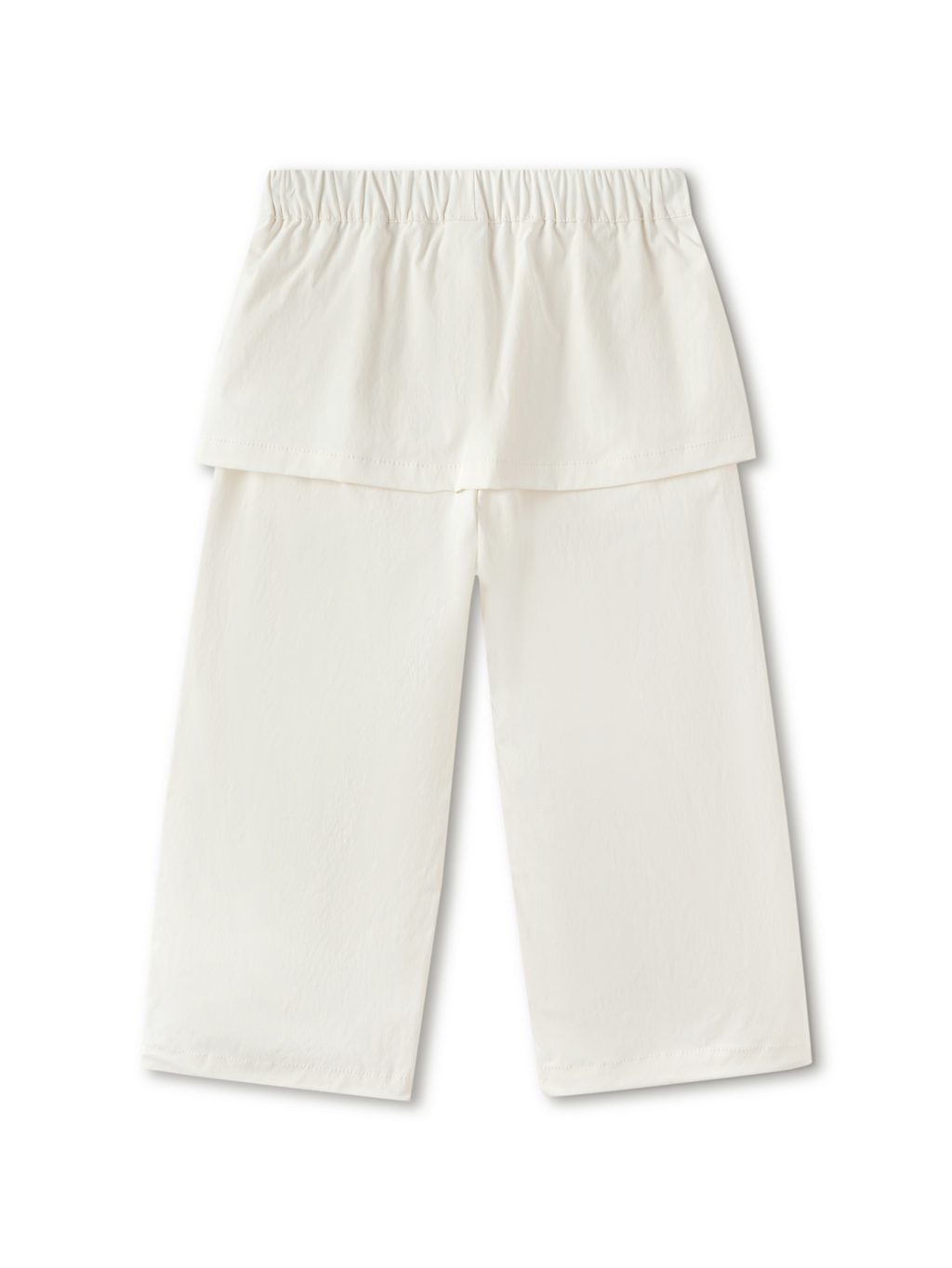 Balabala Girls Layered Wide Leg Pants Off-white