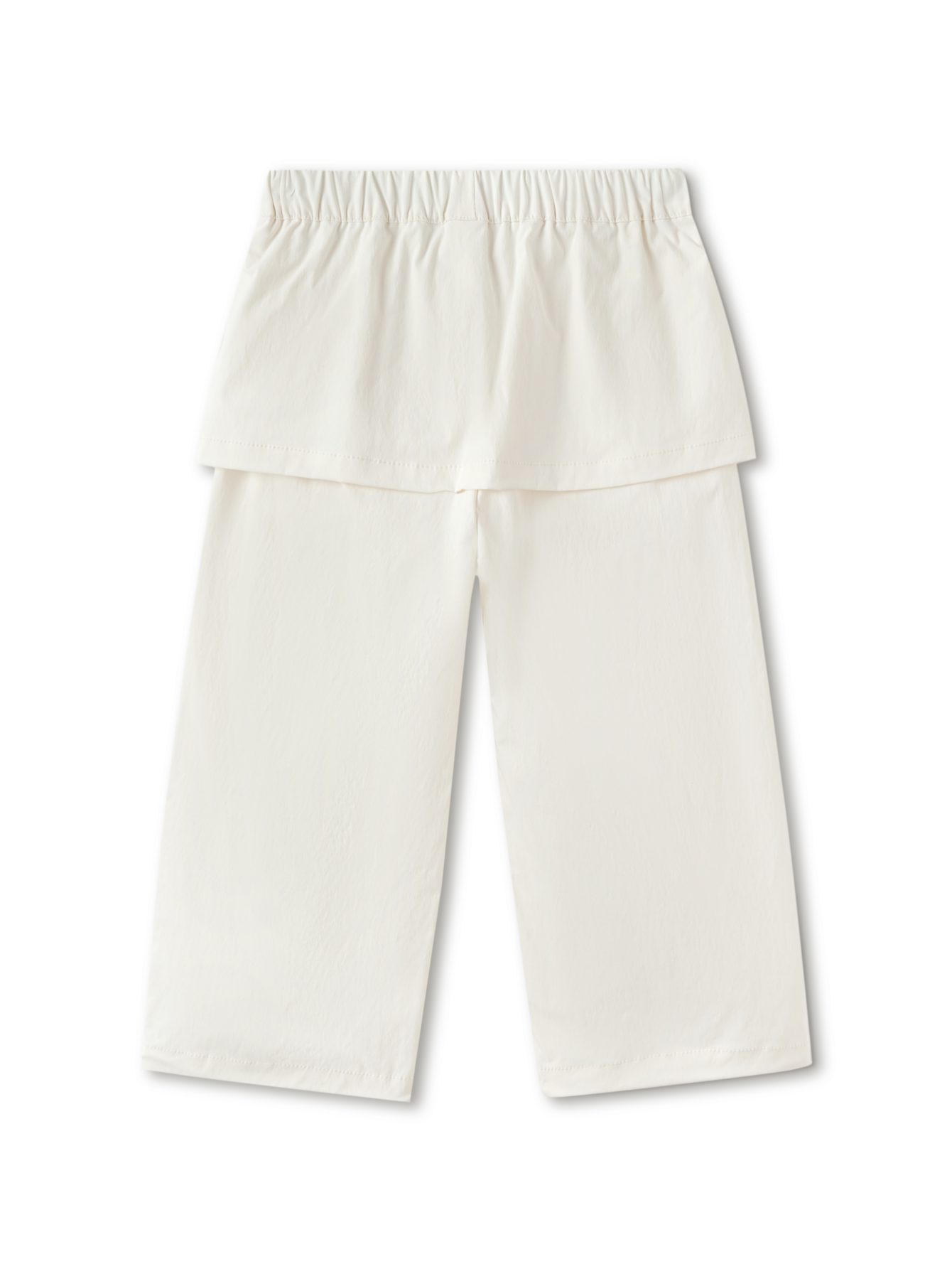 Balabala Girls Layered Wide Leg Pants Off-white
