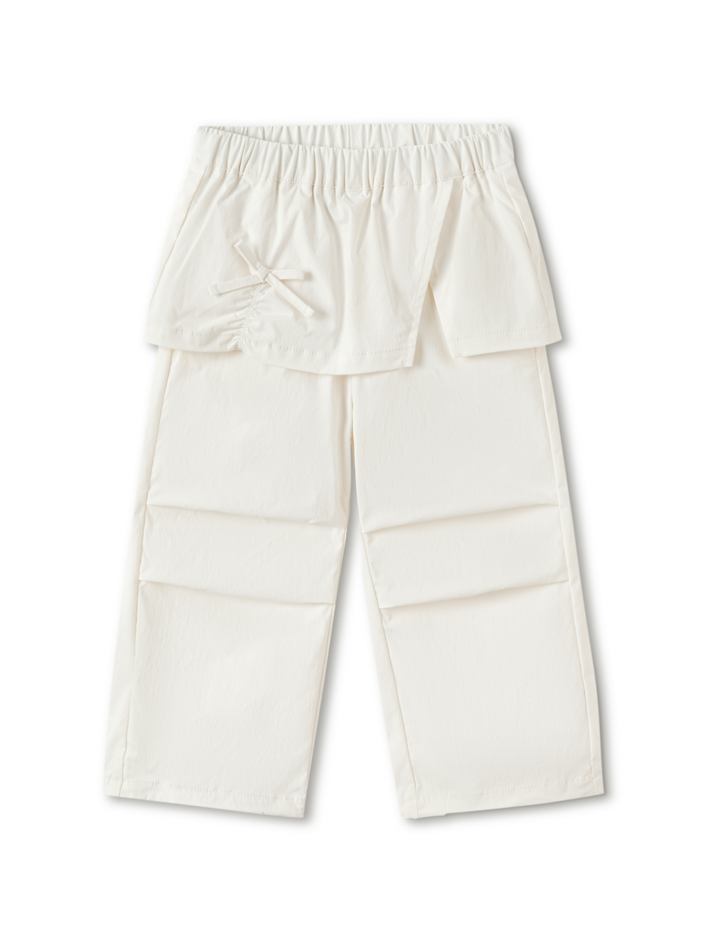 Balabala Girls Layered Wide Leg Pants Off-white
