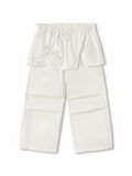 Balabala Girls Layered Wide Leg Pants Off-white