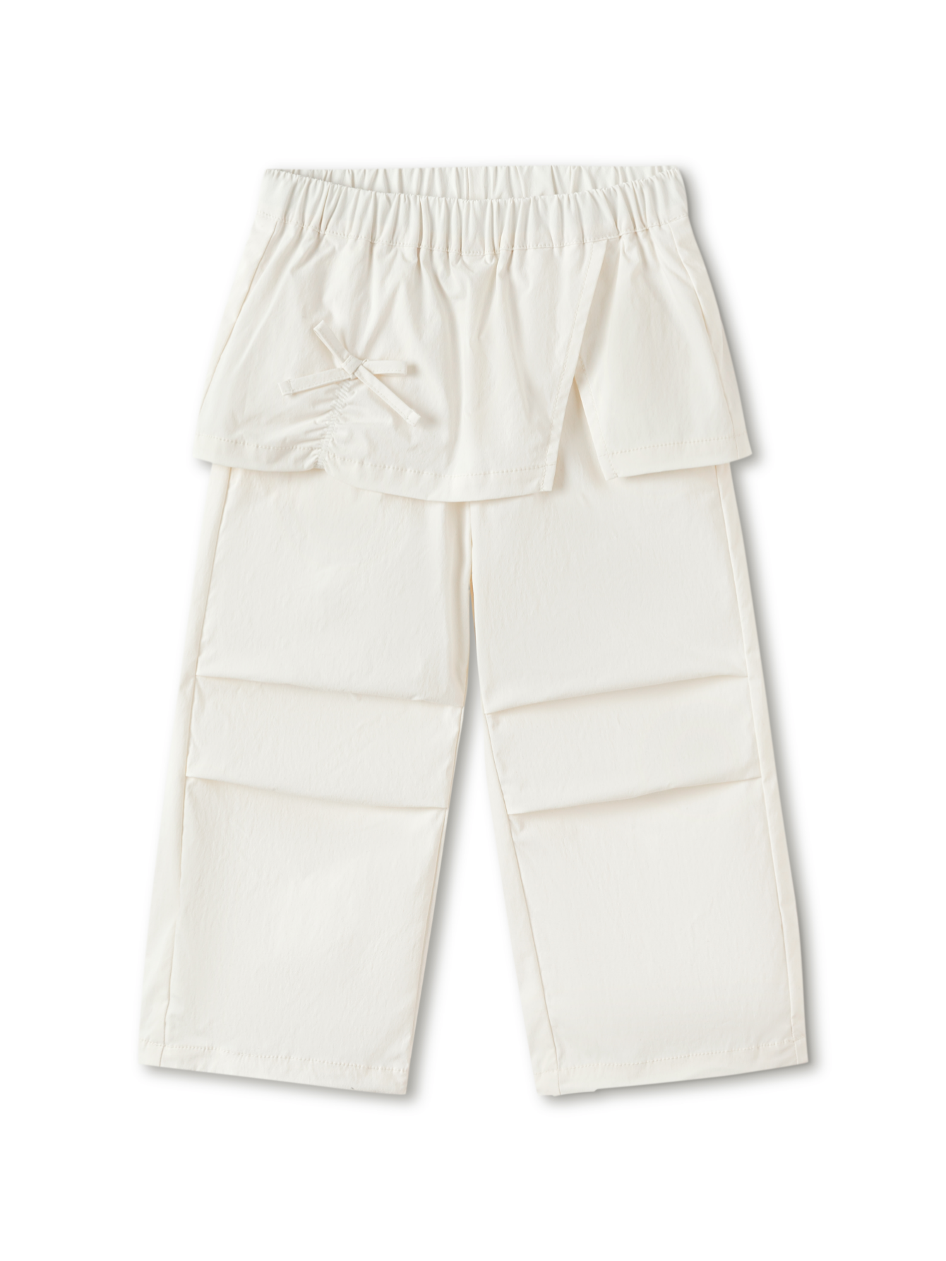 Balabala Girls Layered Wide Leg Pants Off-white