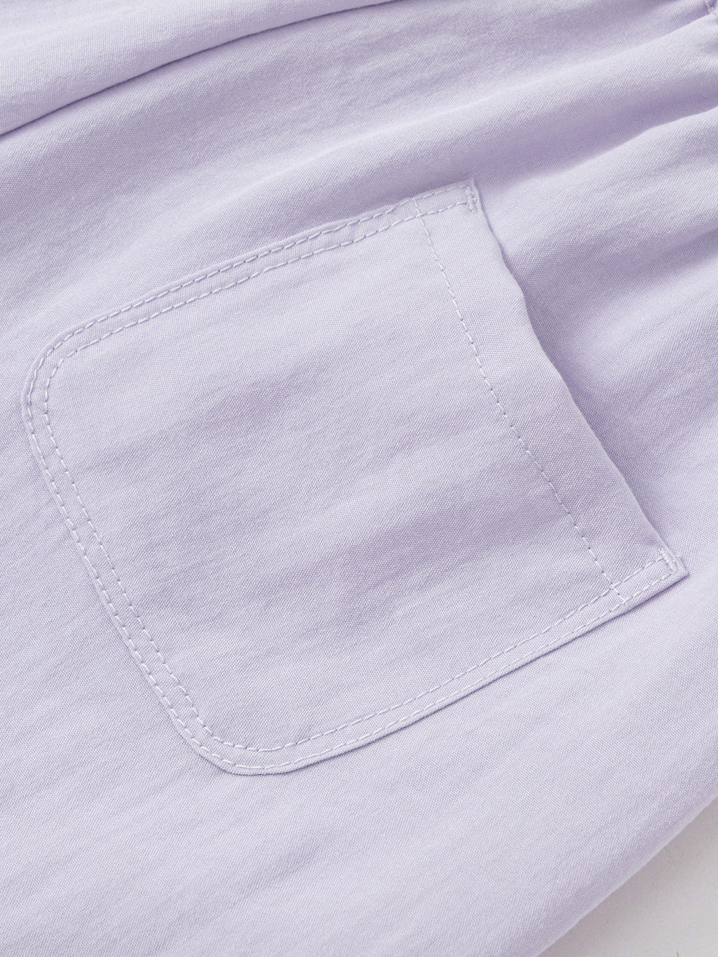 Balabala Girls Wide Leg Pants White,Violet
