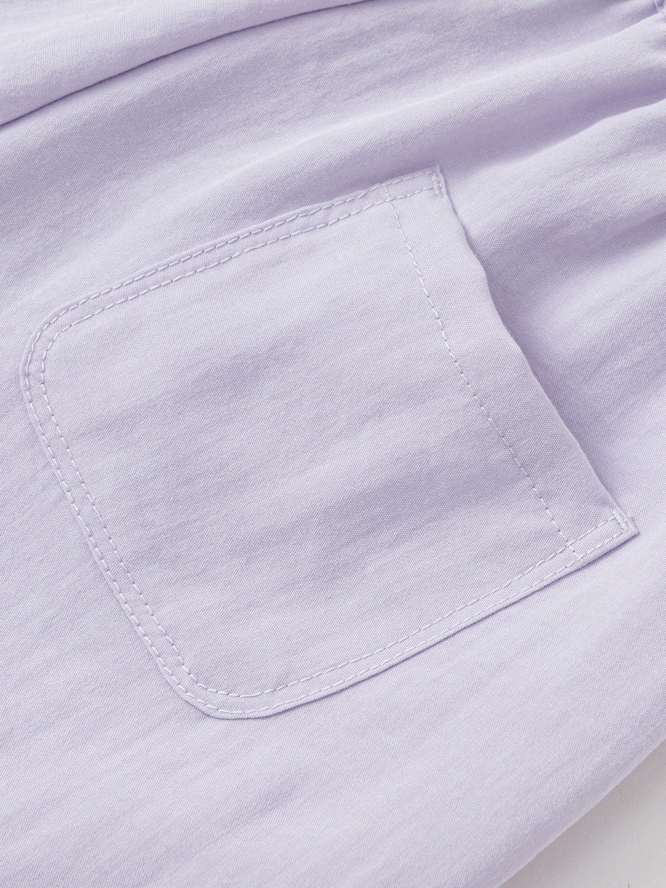 Balabala Girls Wide Leg Pants White,Violet