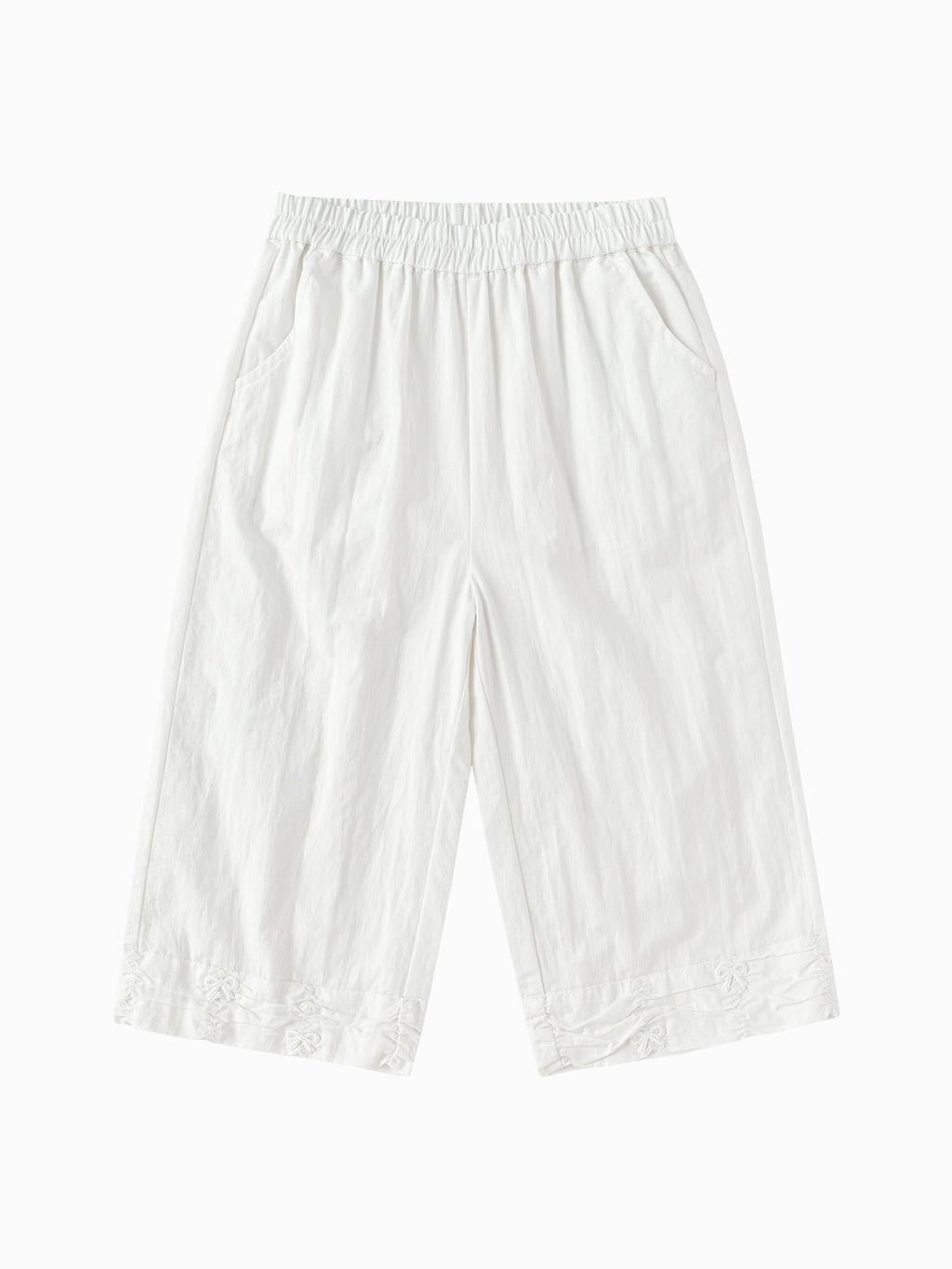 Balabala Girls Wide Leg Pants White,Blue