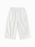 Balabala Girls Wide Leg Pants White,Blue