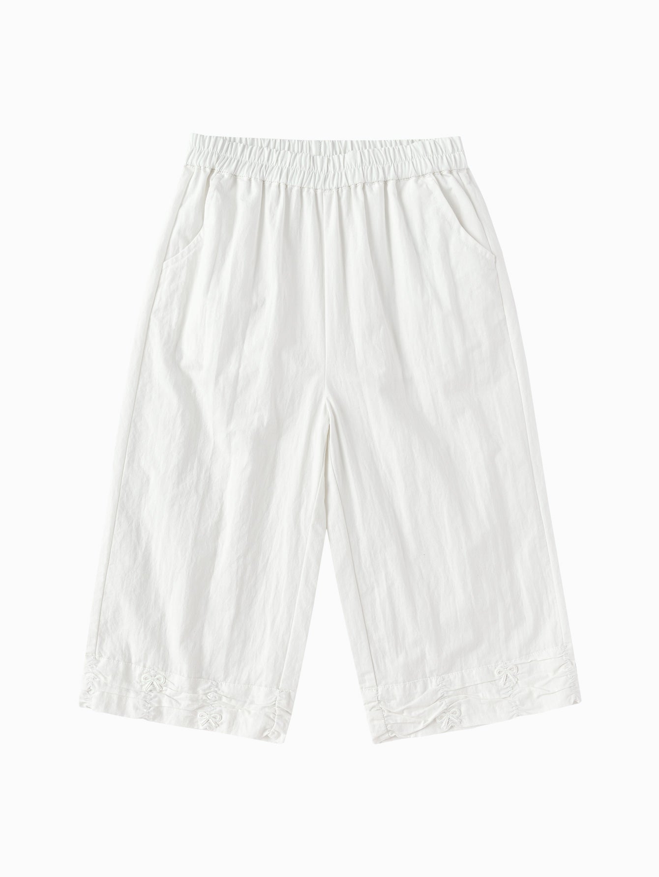 Balabala Girls Wide Leg Pants White,Blue