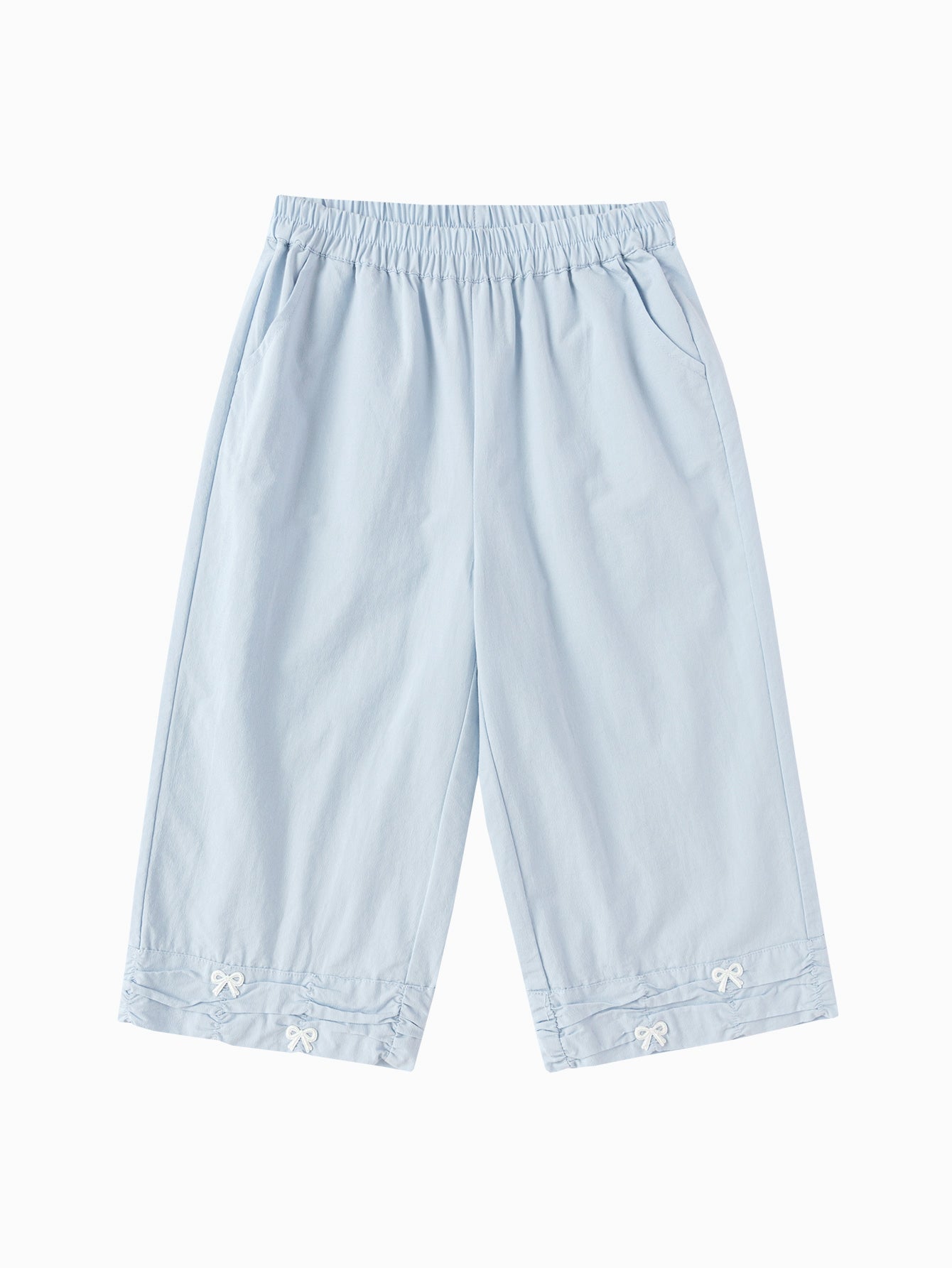 Balabala Girls Wide Leg Pants White,Blue