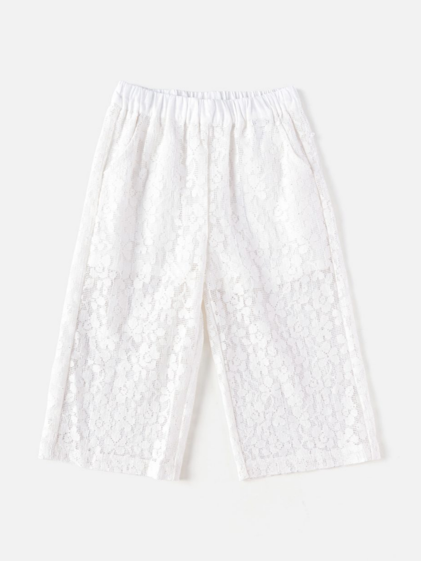 Balabala Girls Wide Leg Pants White