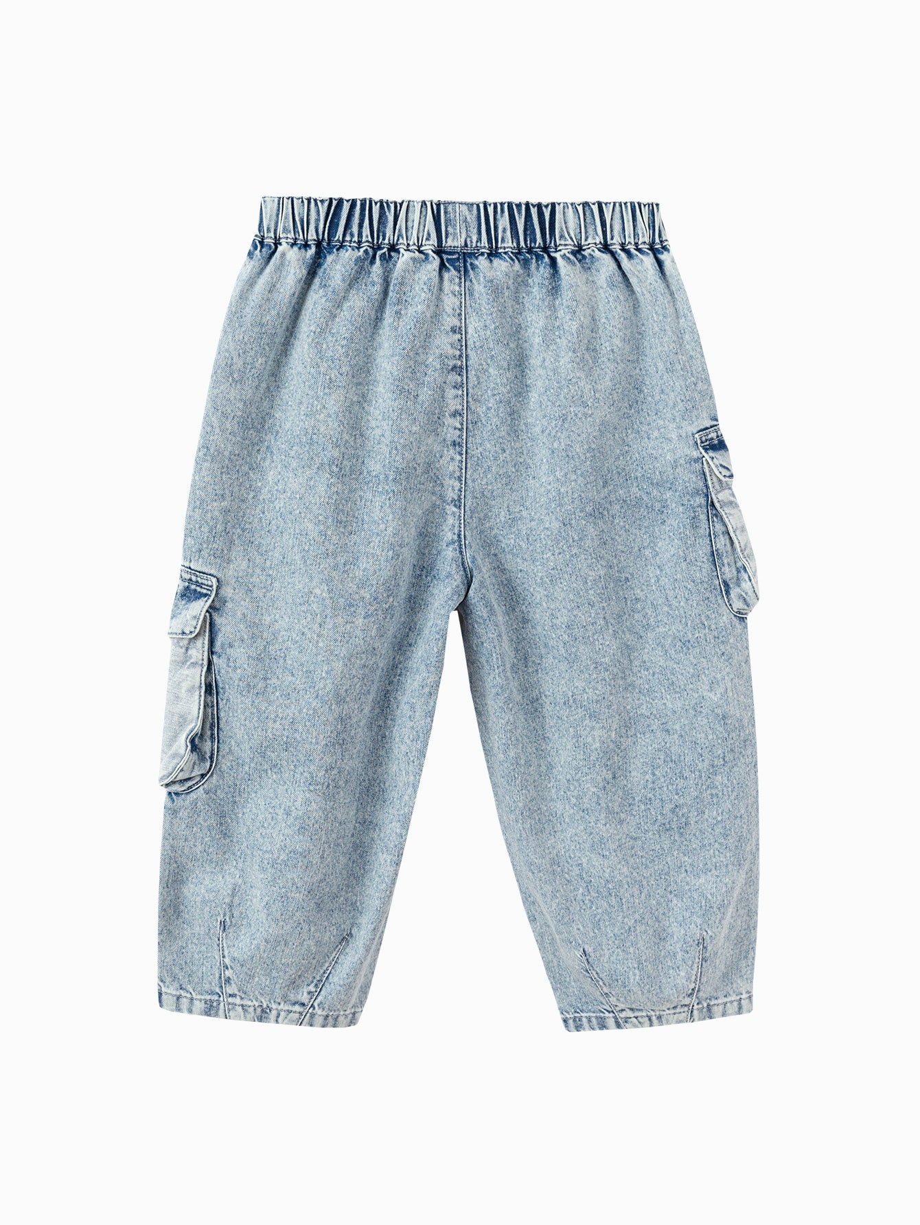 Balabala Boys Denim Cargo Pants Light Blue