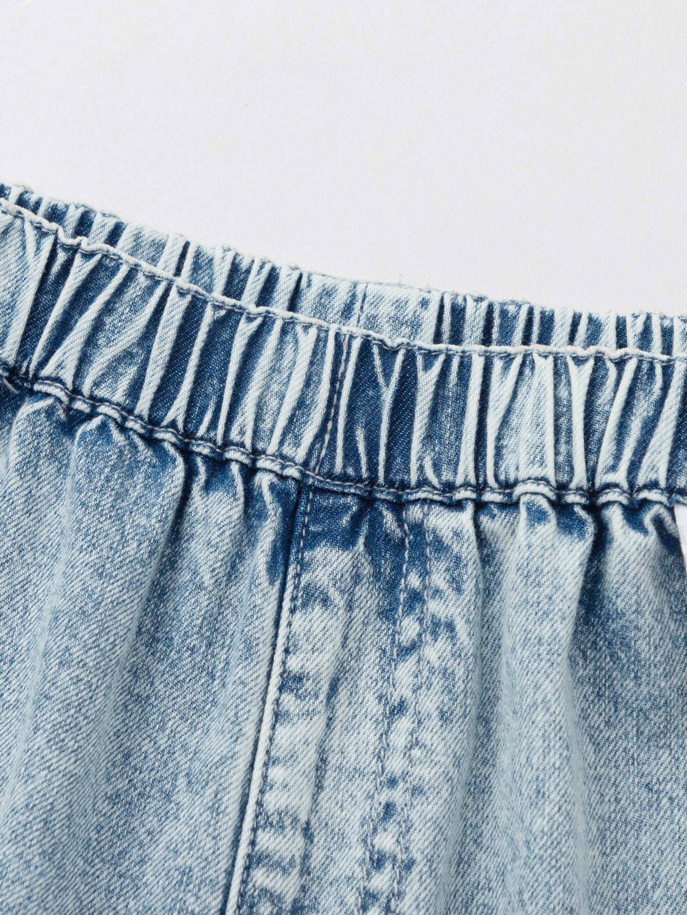 Balabala Boys Denim Cargo Pants Light Blue