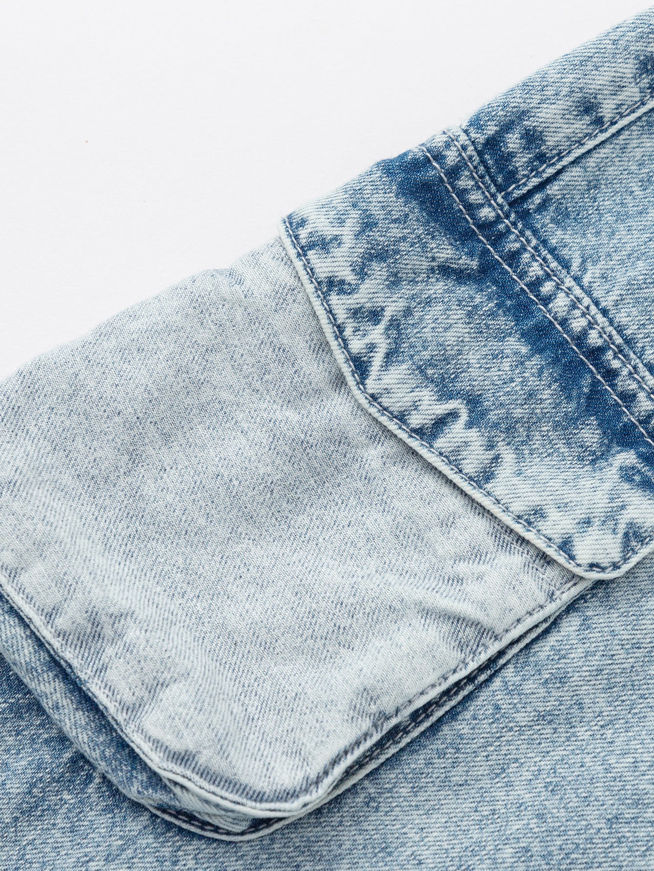 Balabala Boys Denim Cargo Pants Light Blue