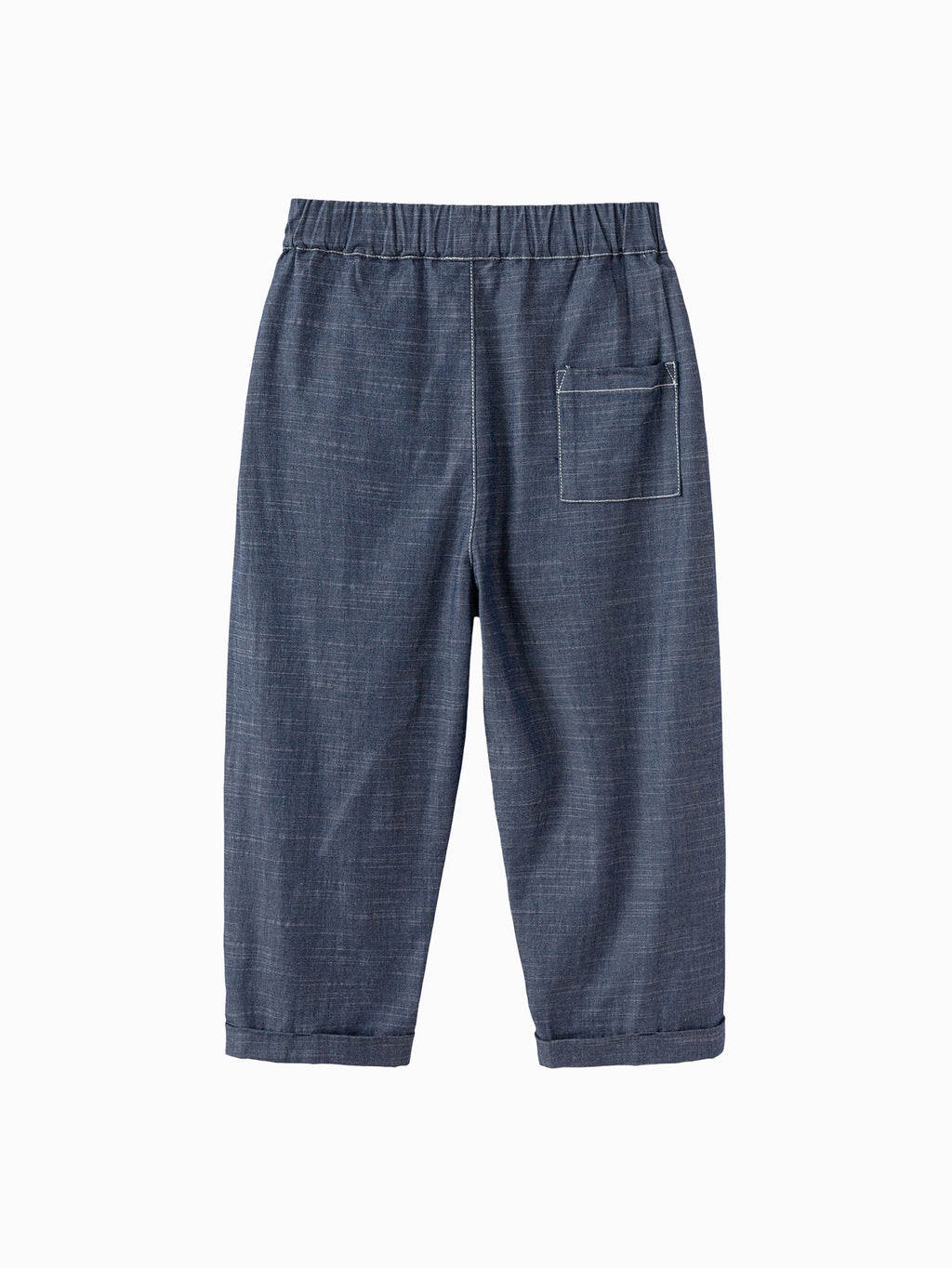 Balabala Casual Pants Dark Blue,Raw White