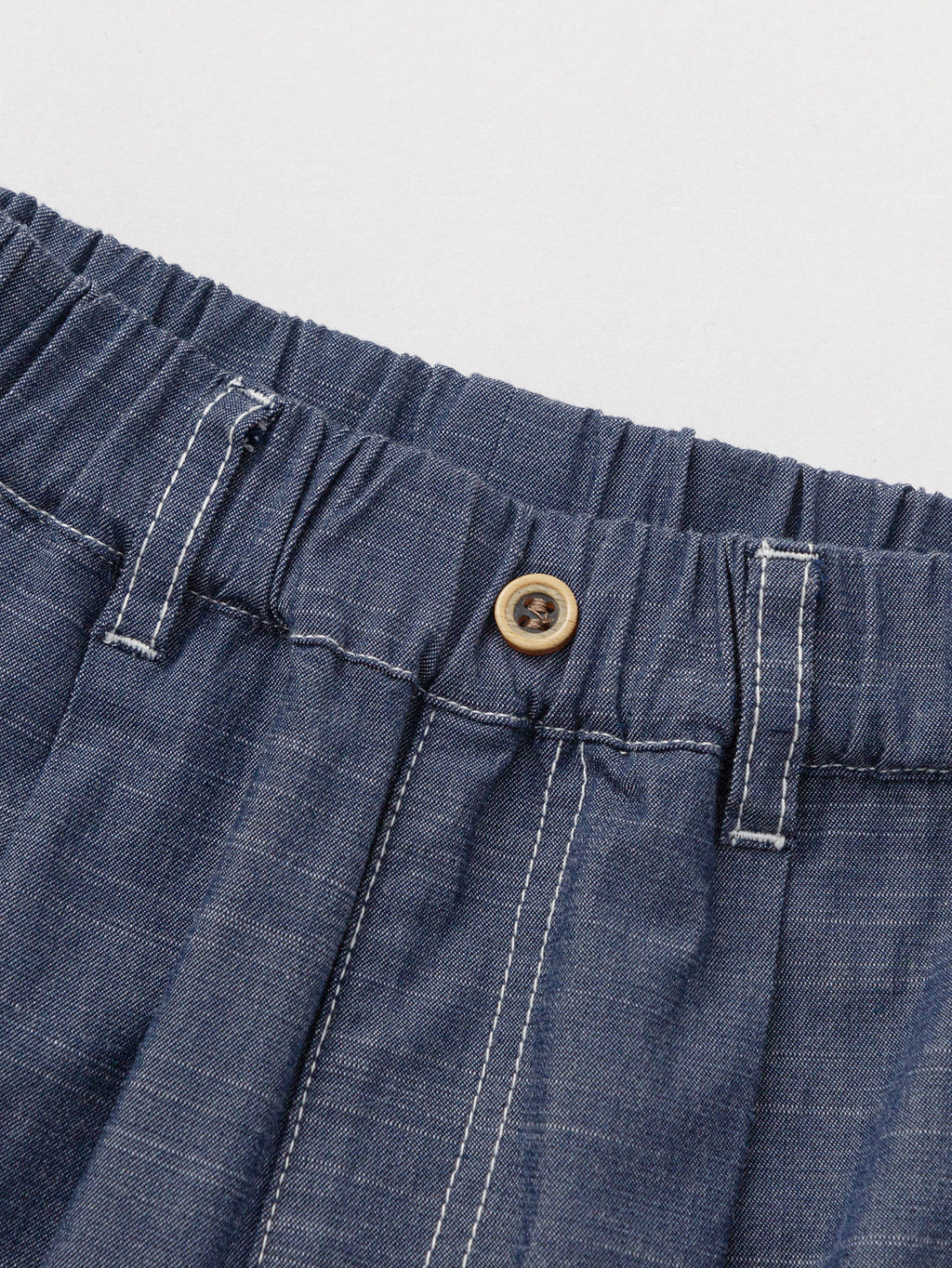 Balabala Casual Pants Dark Blue,Raw White