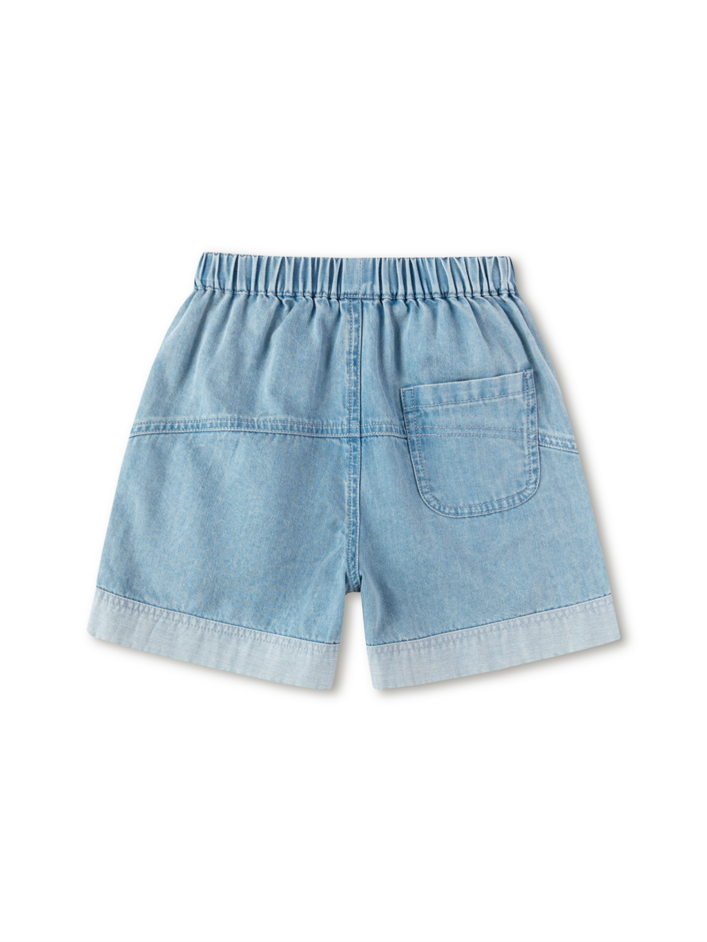 Balabala Boys Washed Denim Shorts Green,Denim Medium Blue